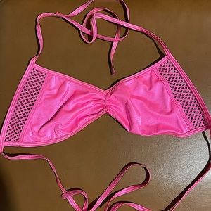 Pink Rave Bikini Top